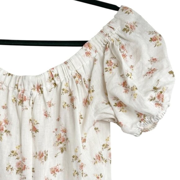 Reformation Floral Mini Dress Off the Shoulders - Picture 5 of 7